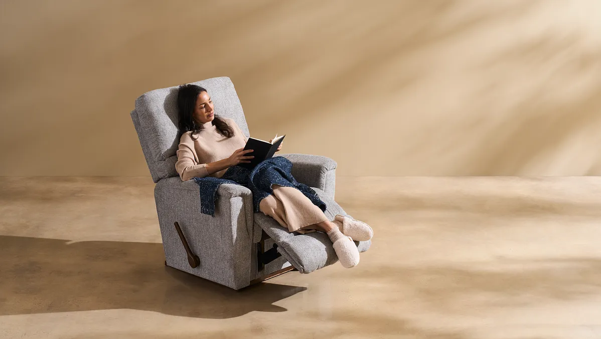 Woman reading in a La-Z-Boy Recliner