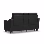 Walter Coal Leather Power Reclining Loveseat with Console & Power Headrests - Image 8