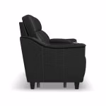 Walter Coal Leather Power Reclining Loveseat with Console & Power Headrests - Image 5