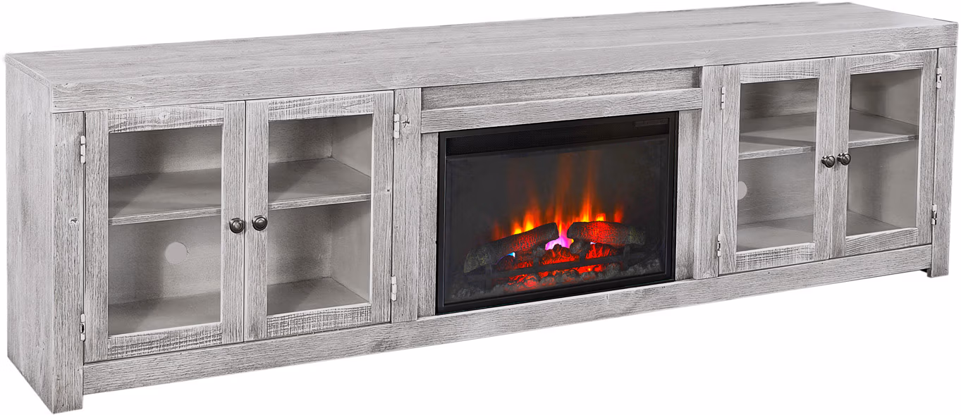0dc2963ab06a52e29044cc58bb800c1c Avery Loft 97" Fireplace Console W/ 4 Doors DY1970-GHT - Image 1