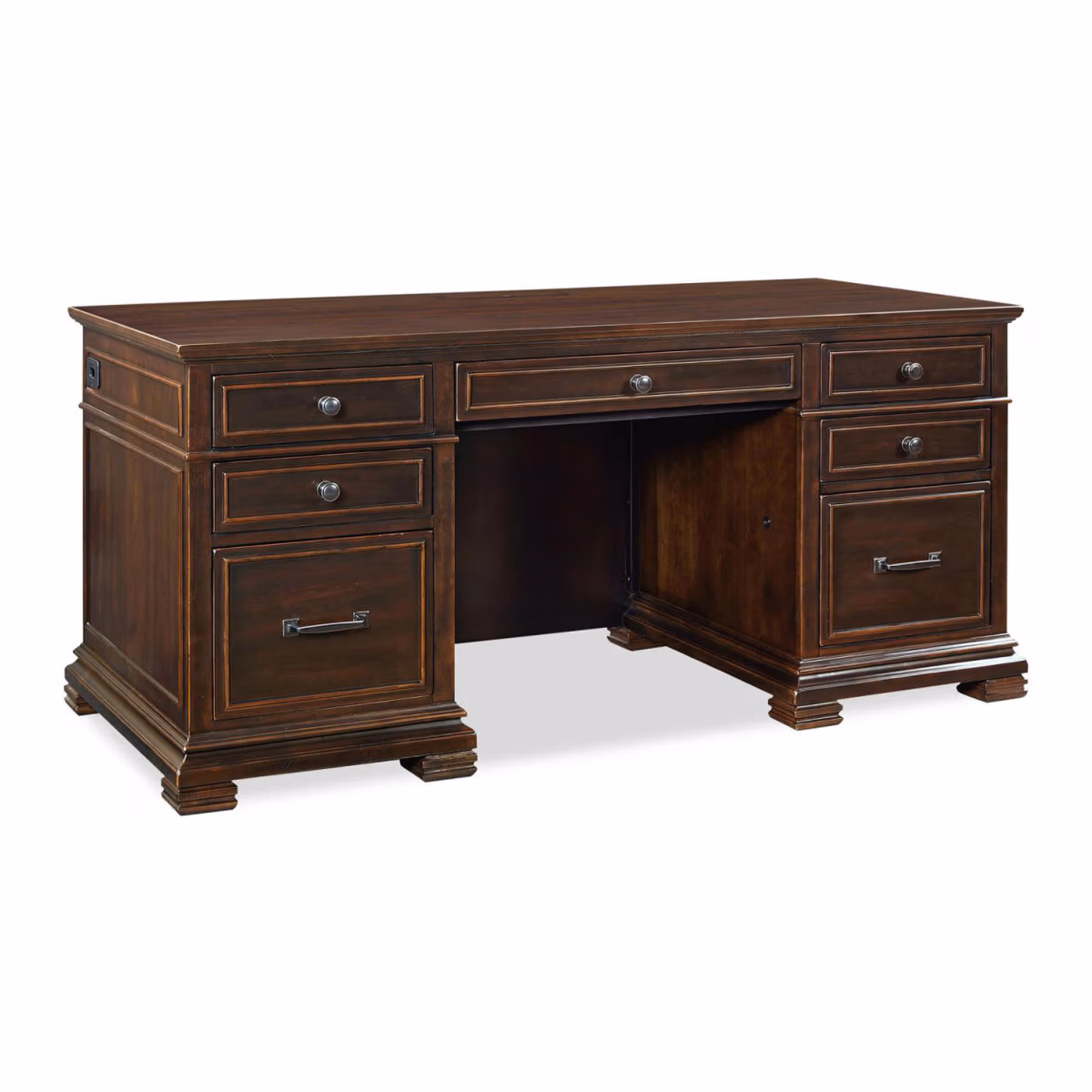 Weston 66" Executive Desk W/power - Image 2