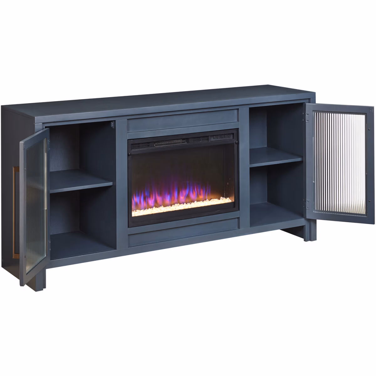 Tatum 66" Fireplace Console MUU1942-WHI - Image 9