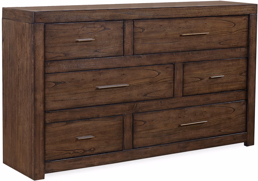 Modern Loft 6 Drawer Dresser IML-453-BRN-1 IML-453-BRN-1