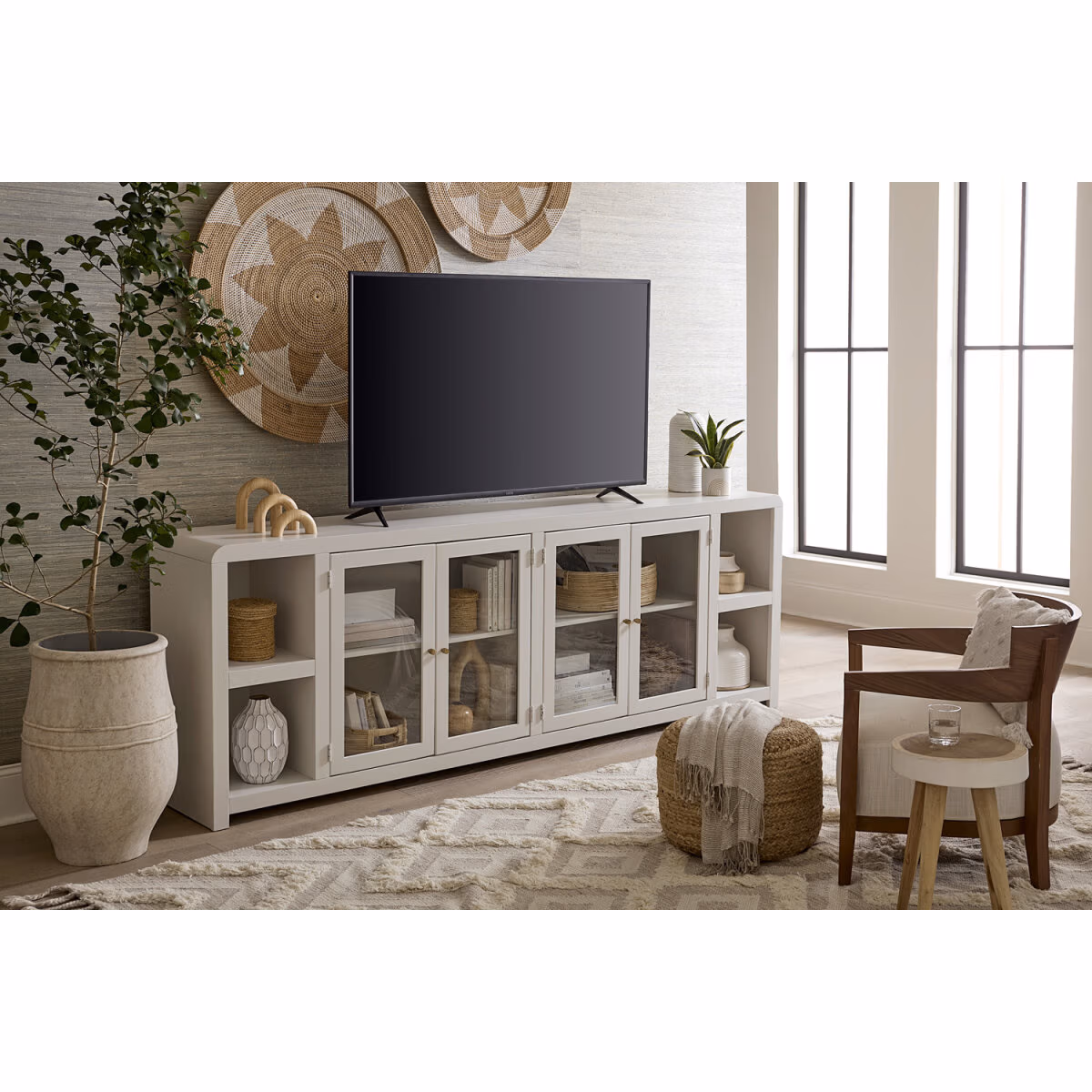 Taylor 96" Console W/ 4 Doors MYY1270-BLK MYY1270-BLK - Image 4