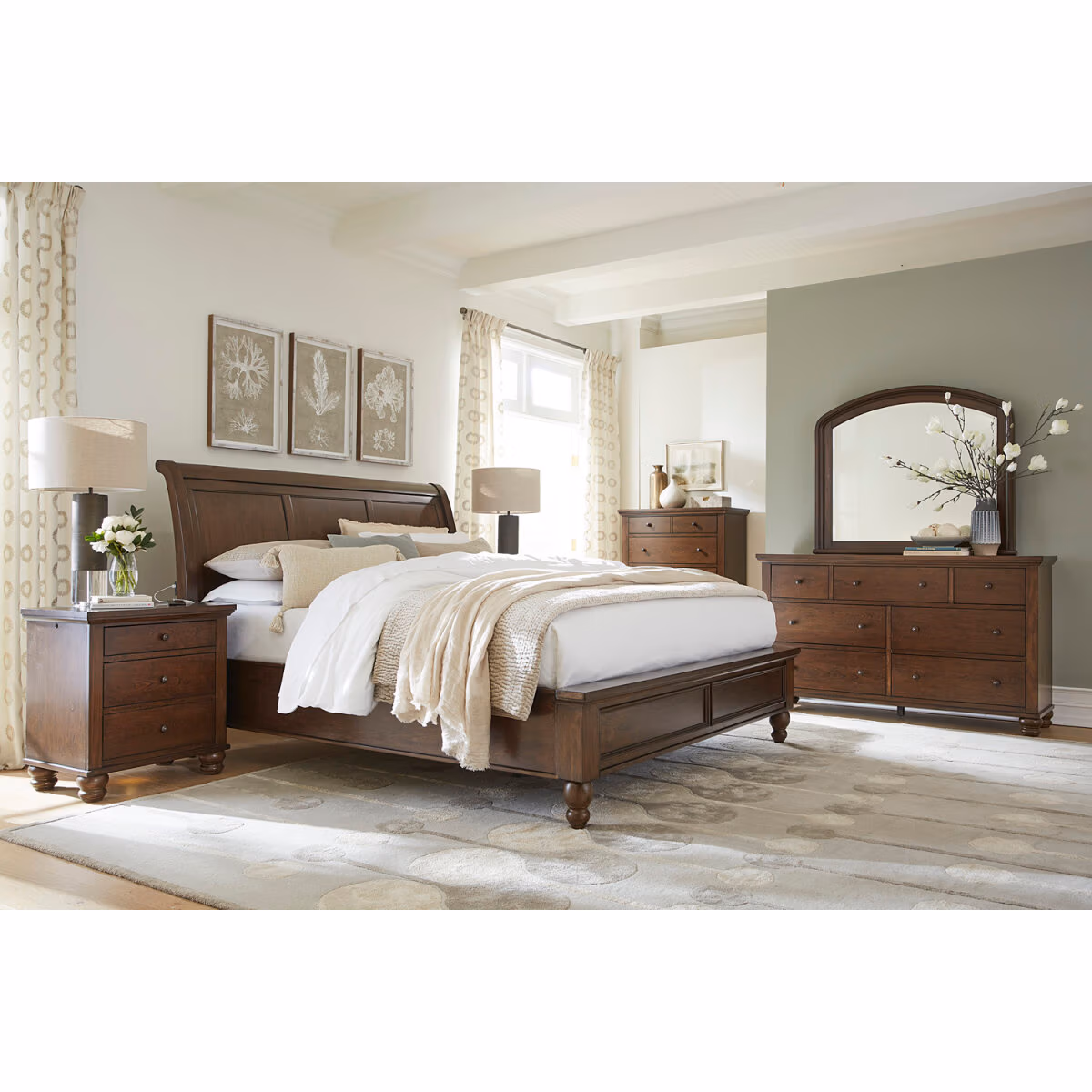 Cambridge Sleigh Bed ICB-400-CLC-KD-1 - Image 18