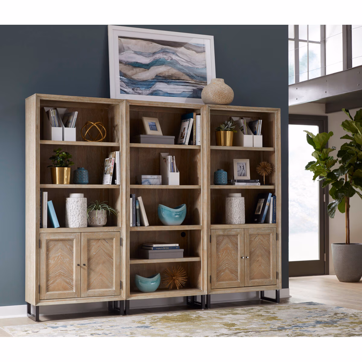 Harper Point Door Bookcase IHP-332-KHA - Image 3
