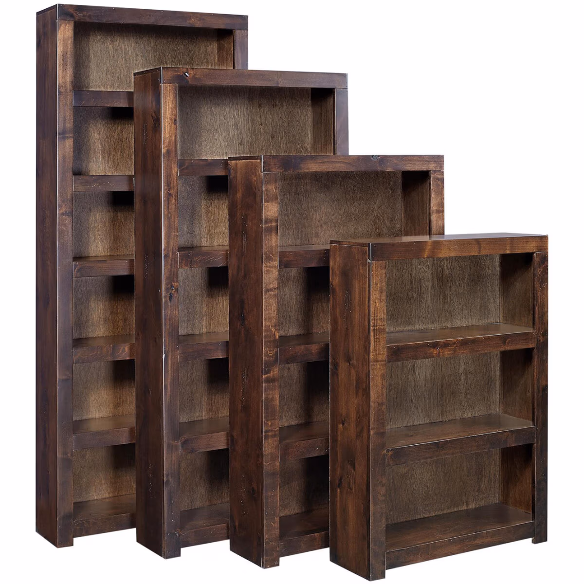 Contemporary Alder 84" Bookcase - Image 2