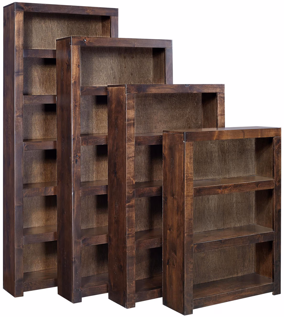 1f736ce5c027e098331f69575ce75db9 Contemporary Alder 84" Bookcase - Image 1