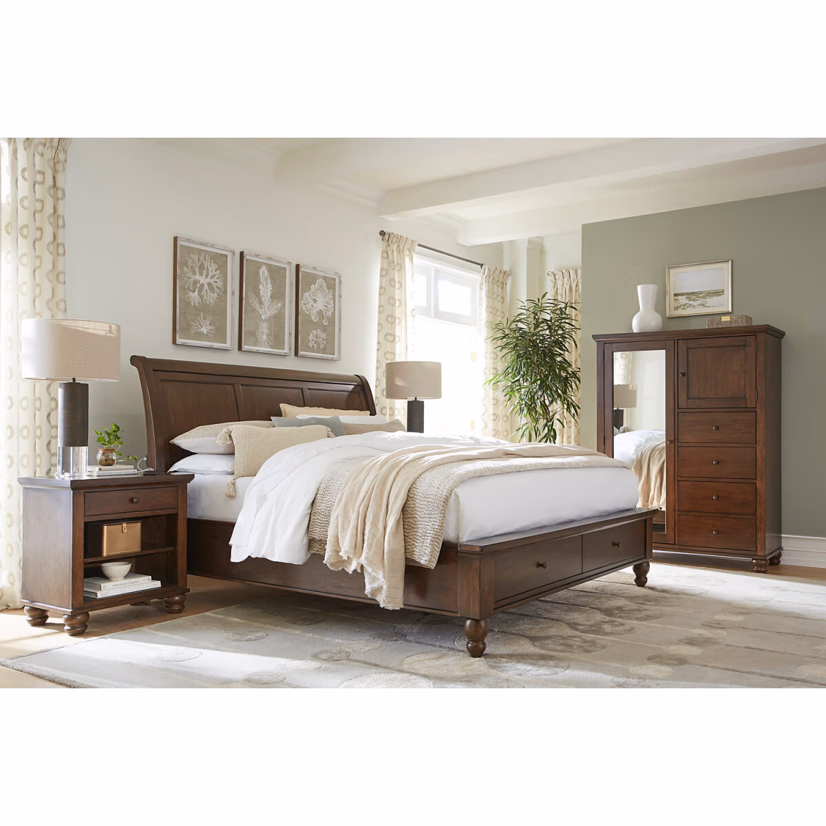 Cambridge Sleigh Bed ICB-400-CLC-KD-1 - Image 13