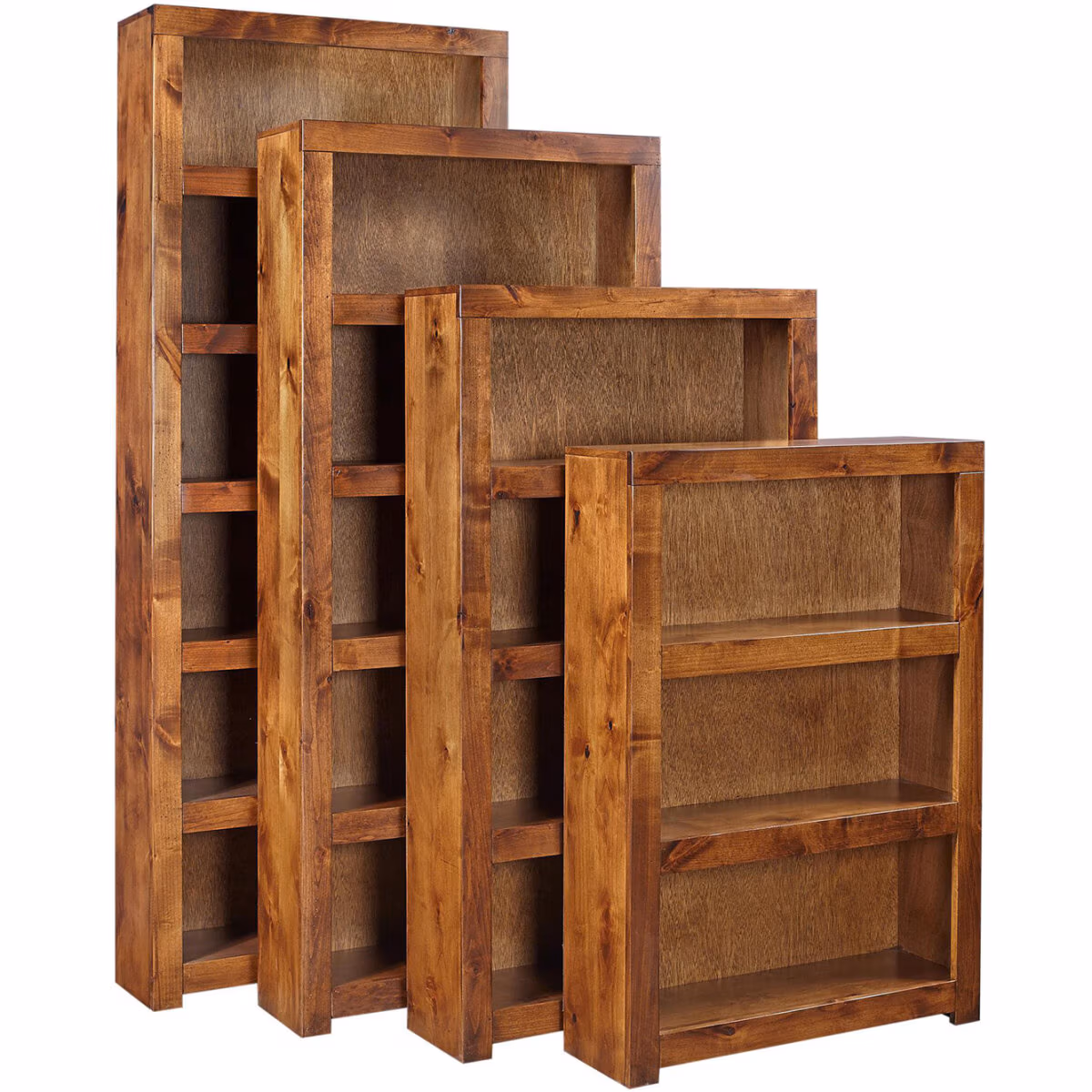 Contemporary Alder 84" Bookcase - Image 3