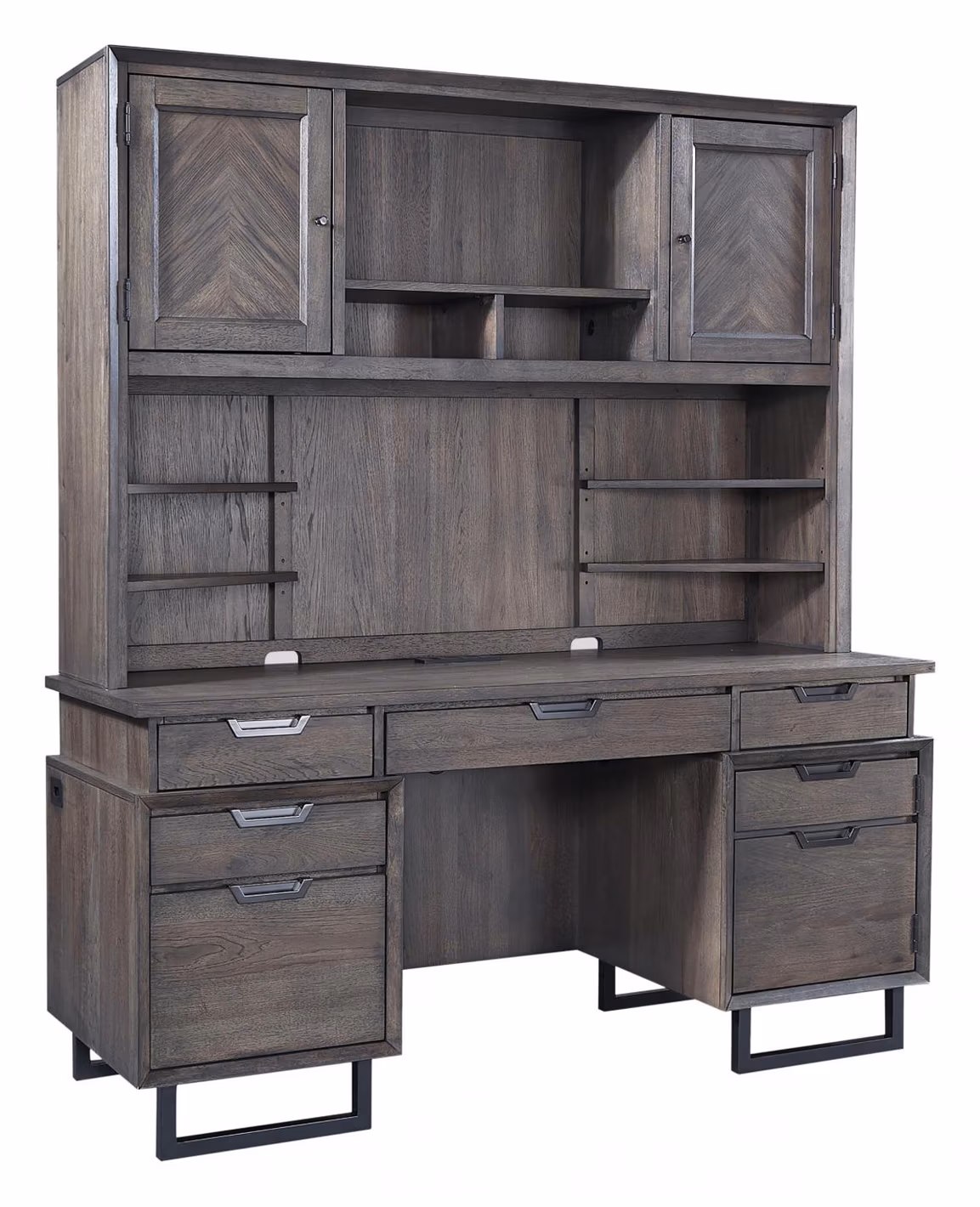 Harper Point 66" Credenza & Hutch IHPHOGRP2