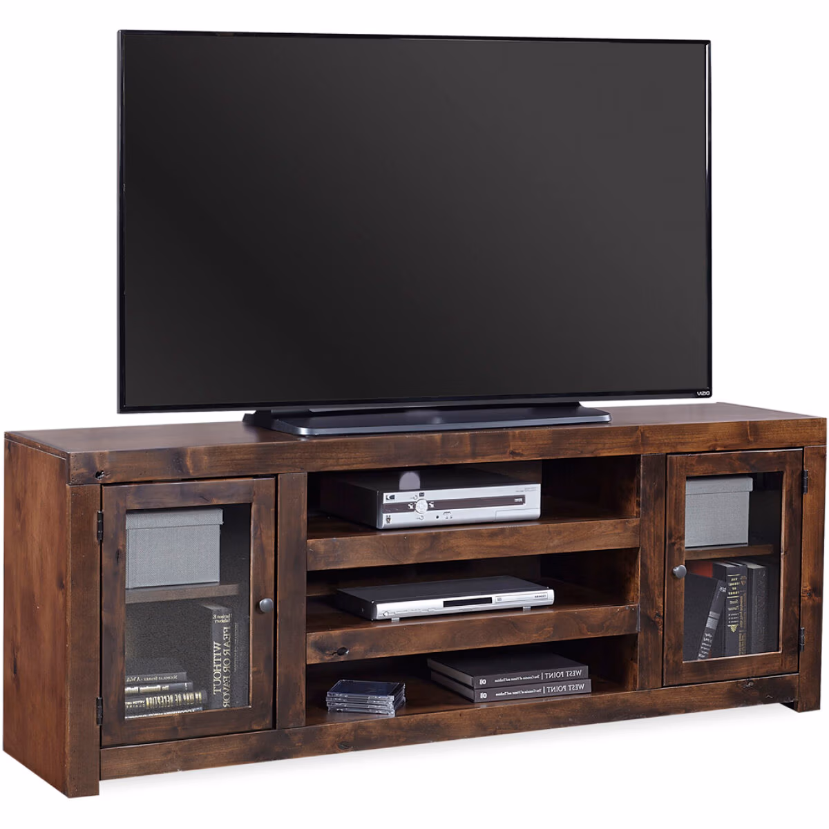 Contemporary Alder 72" Console W/ Doors DL1073-GRY - Image 3