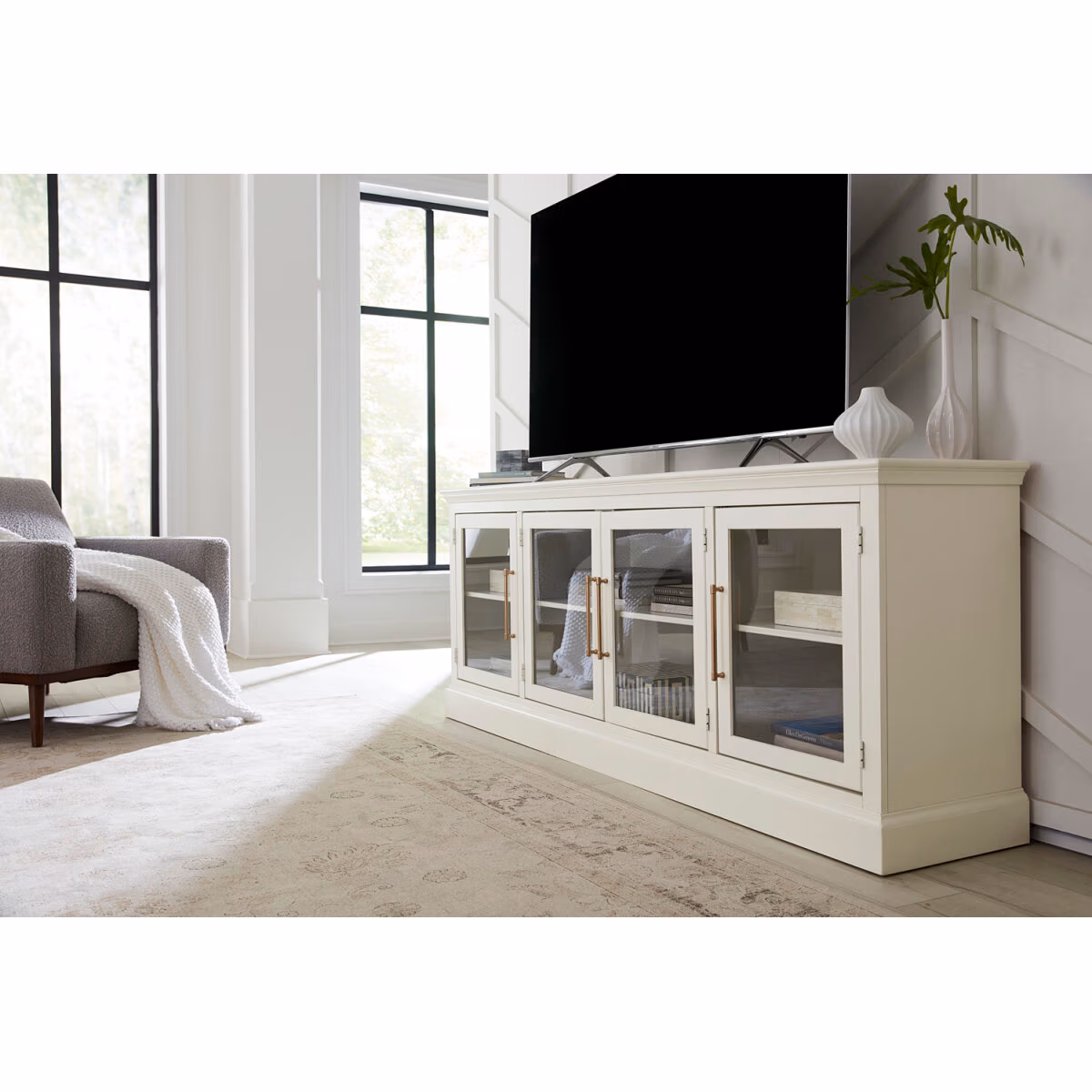 Byron 84" Console W/ 4 Doors MBB1260-MBL - Image 3