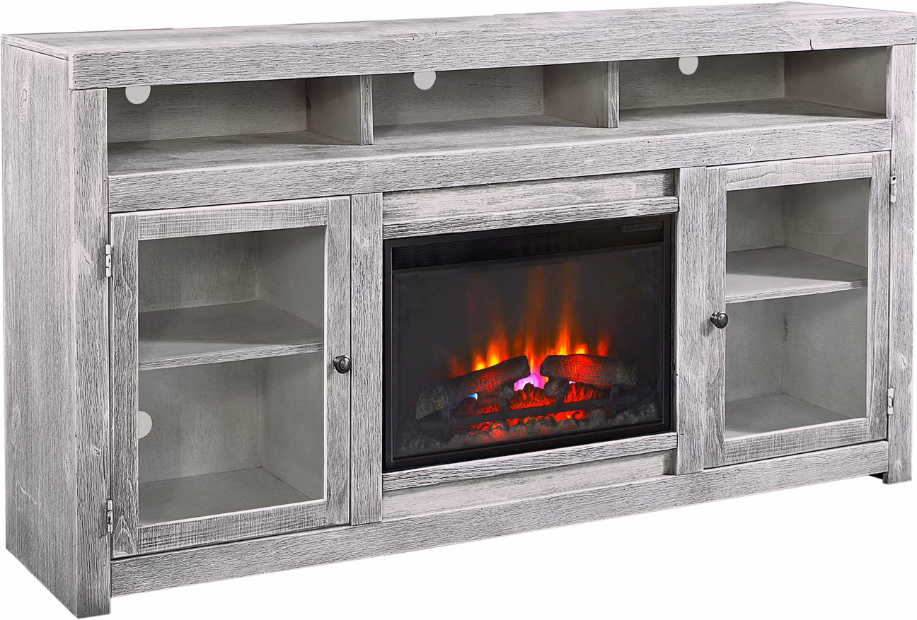 2a47ac63746ae2f1f14324f56e138ad7 Avery Loft 74" Highboy Fireplace Console W/ 2 Doors DY1955-GHT - Image 1