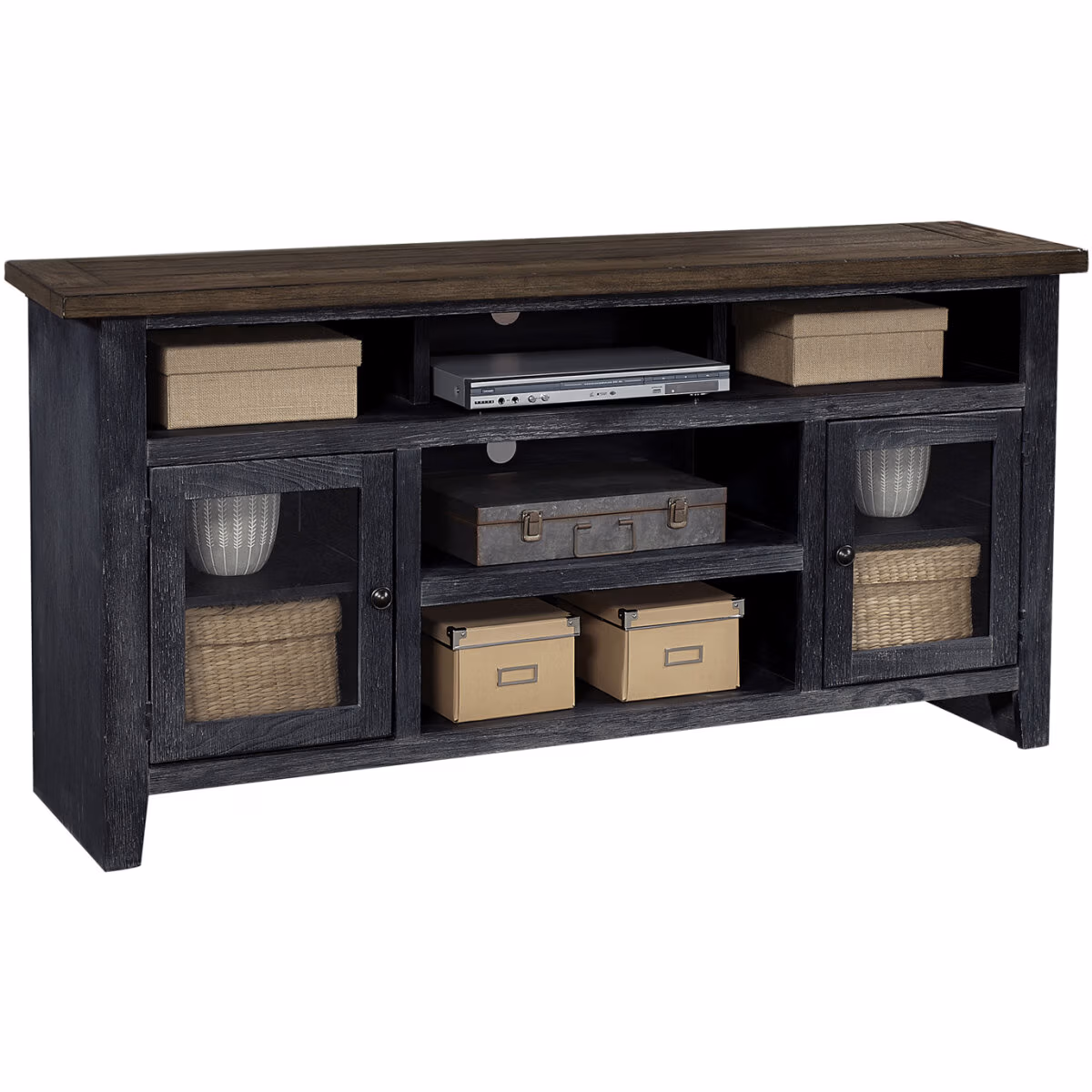 Eastport 65" Console W/ 2 Doors WME1065-DBK - Image 3