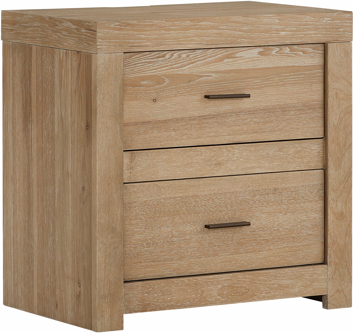 Modern Loft 2 Drawer Nightstand W/ Power IML-450-KHK-3