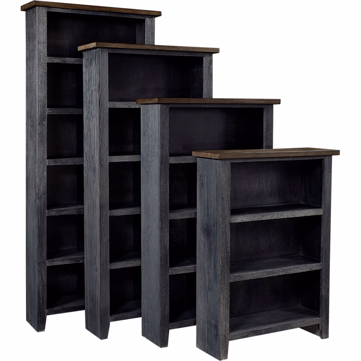 Eastport 48" Bookcase W/ 2 Fixed Shelves WME3448-DBK - Image 5
