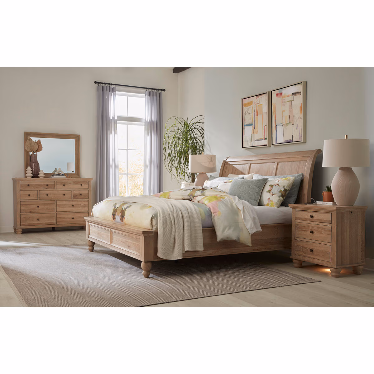 Cambridge Sleigh Bed ICB-400-KHK-KD-1 - Image 8