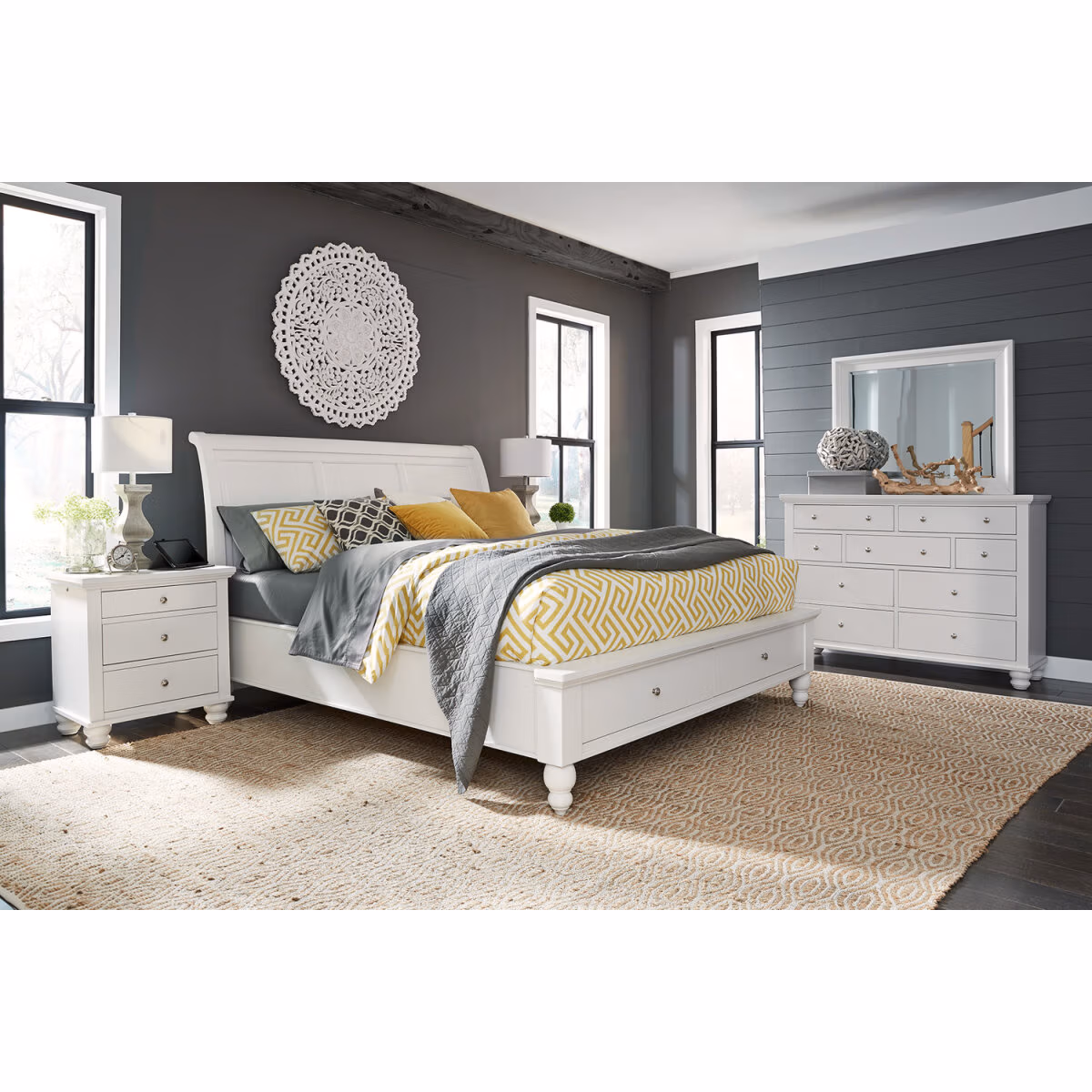 Cambridge Sleigh Bed ICBBRWGRP13 - Image 4