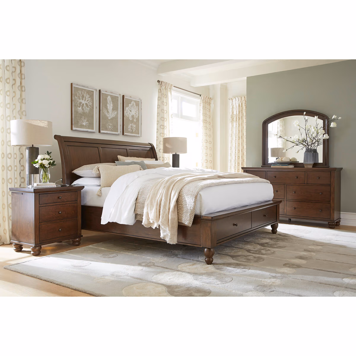 Cambridge Sleigh Bed ICB-400-CLC-KD-1 - Image 15