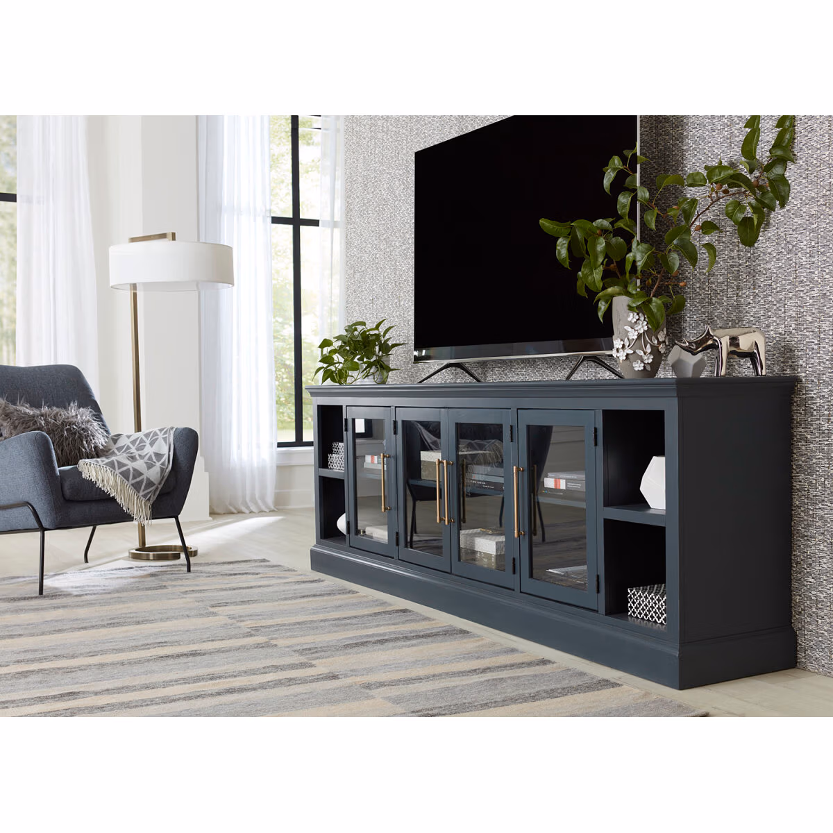 Byron 98" Console W/ 4 Doors MBB1270-MBL - Image 5
