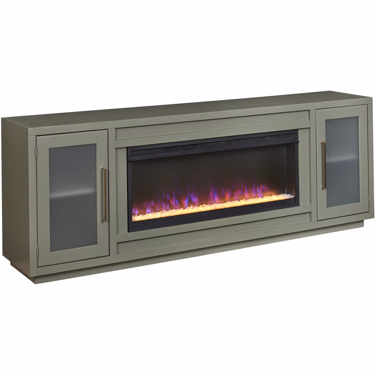 Perry 84" Fireplace Console MAA1960-BLK MAA1960-BLK - Image 2