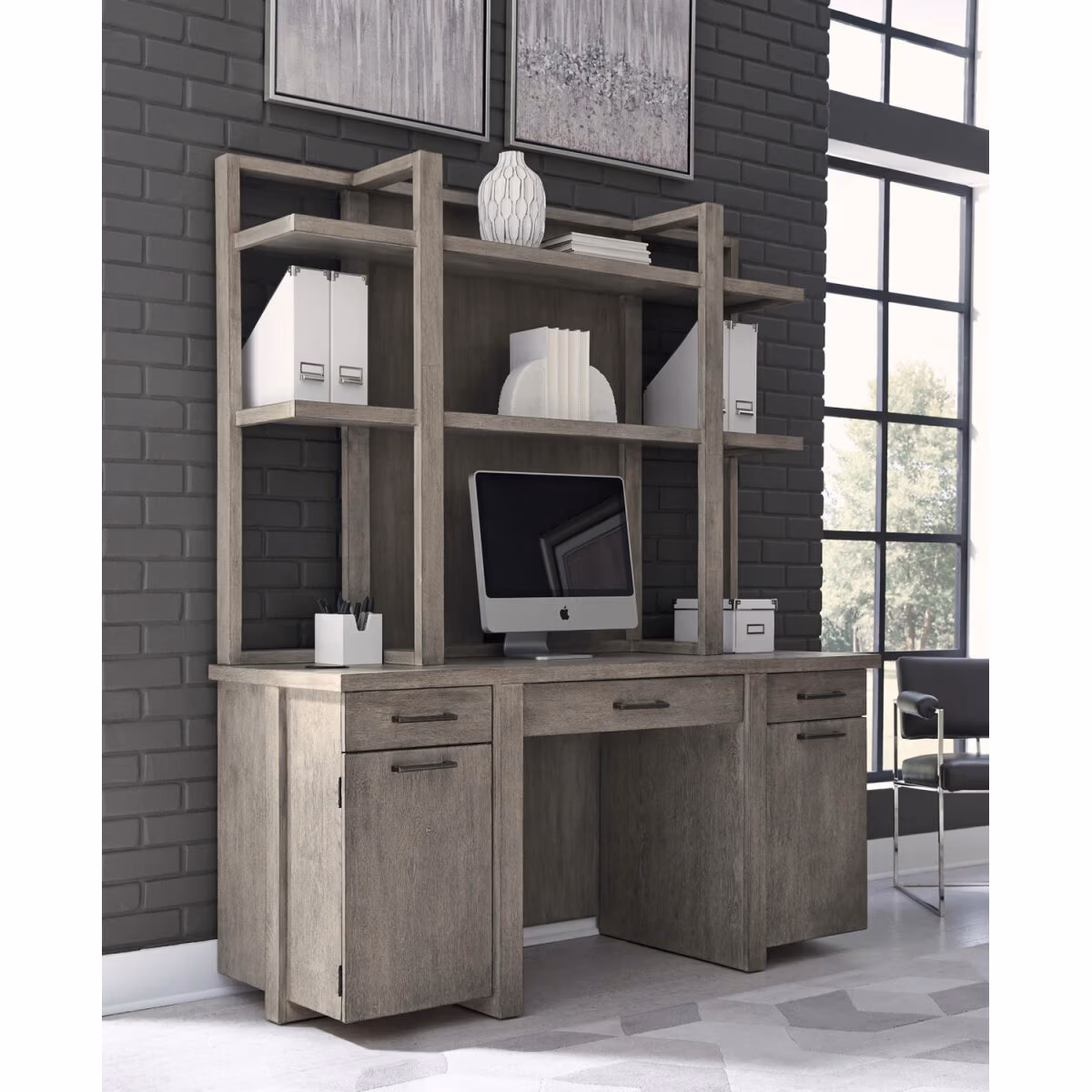 Platinum Credenza Hutch - Image 4
