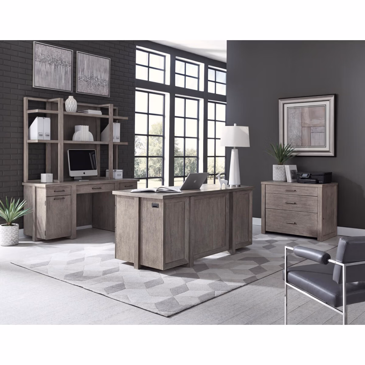 Platinum Credenza Hutch - Image 5