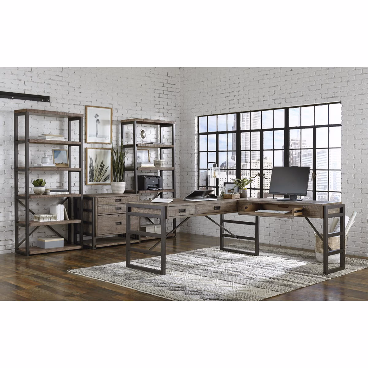 Grayson L-shaped Desk I215HOGRP2 - Image 4