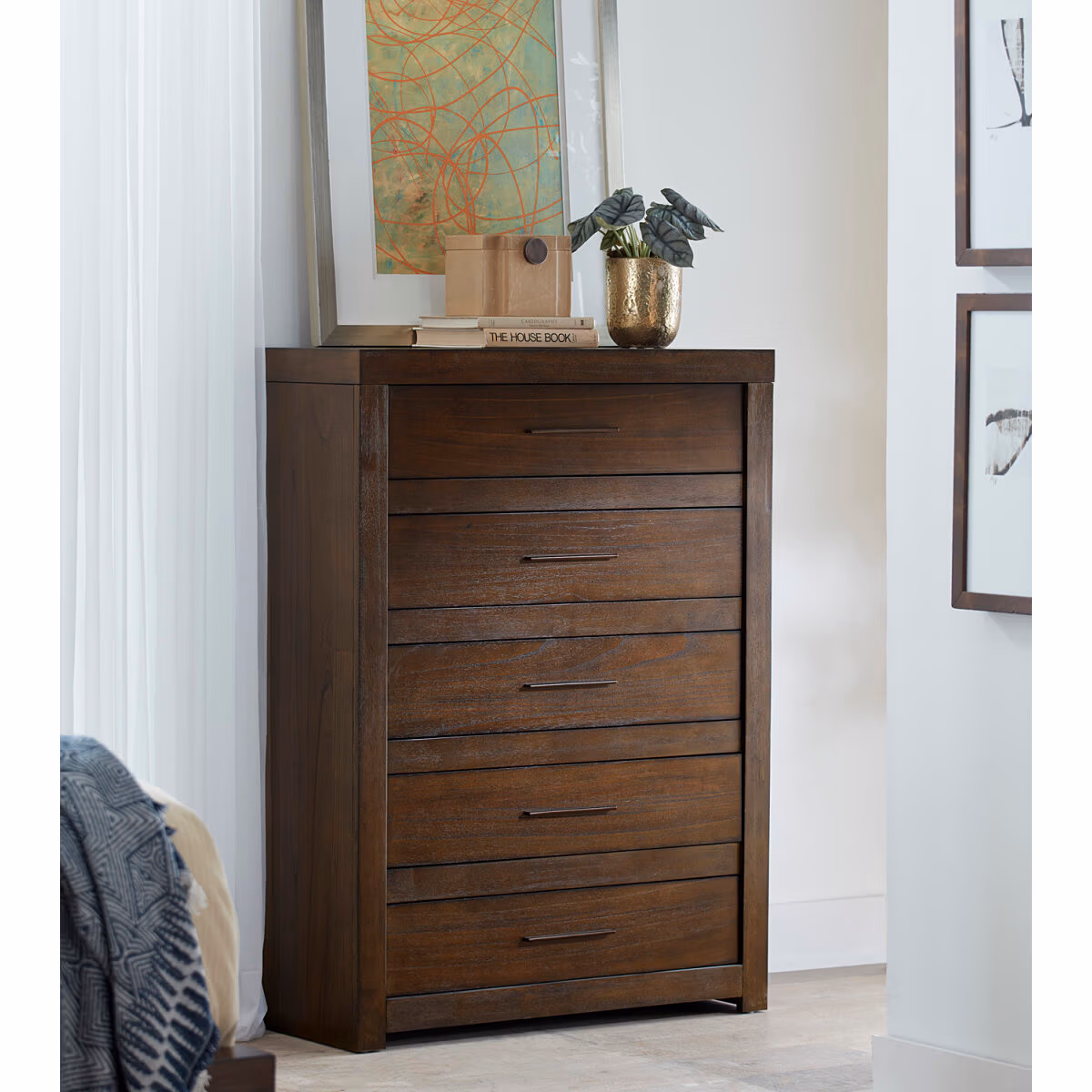 Modern Loft 5 Drawer Chest IML-456-BRN-1 - Image 3