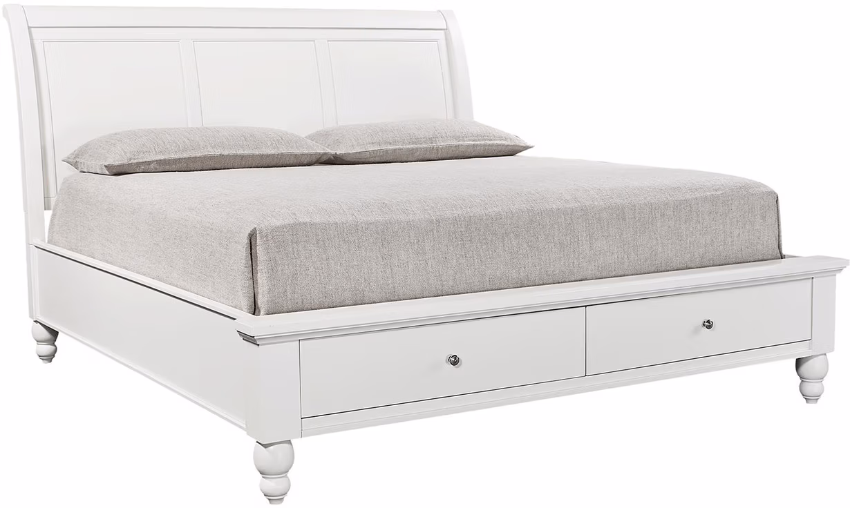 5850a1d0695cd6fc082fe982db62a1f2 Cambridge Sleigh Bed ICBBRWGRP13 - Image 1