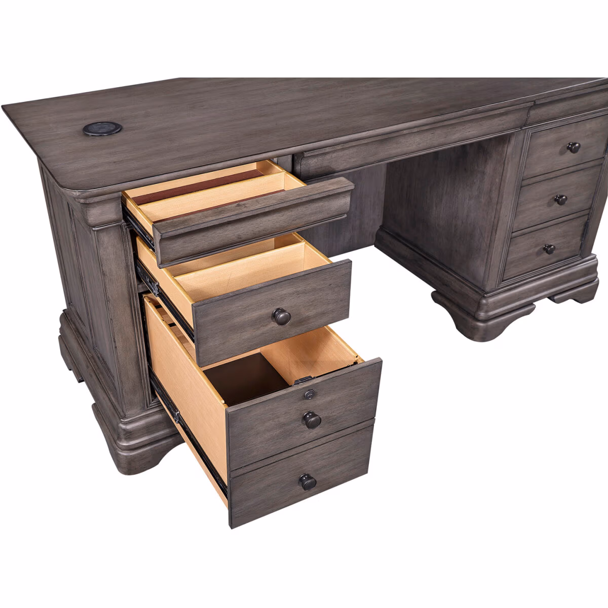 Sinclair Credenza & Hutch I224HOGRP2 - Image 8