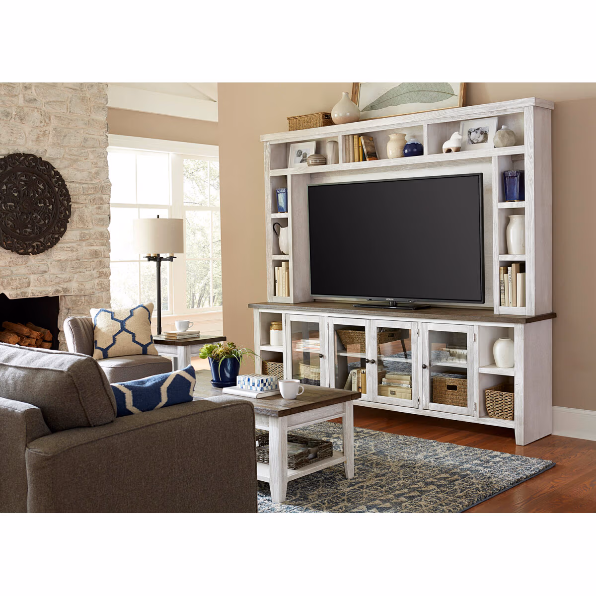 Eastport 97" Console W/ 4 Doors WME1270-DBK - Image 3