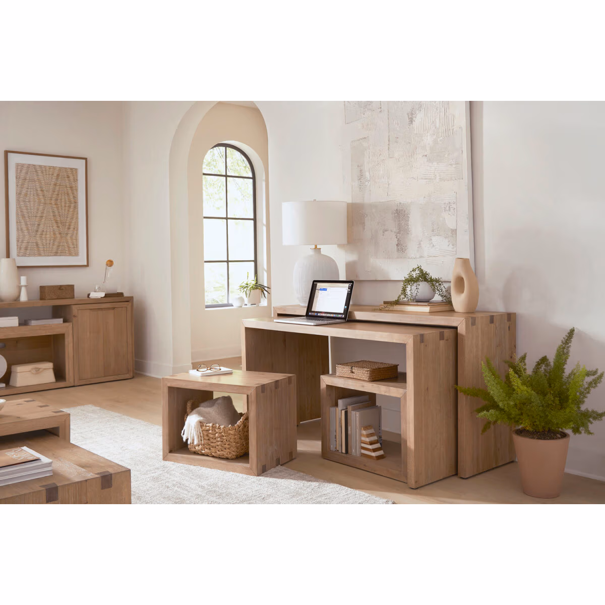 Lyndon Nesting Sofa Table W/ Stools I3342-9150-LIT - Image 4