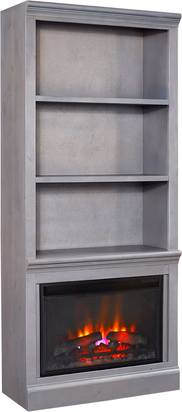 Churchill 74" Fireplace Display Case DR3472F/12-GHT