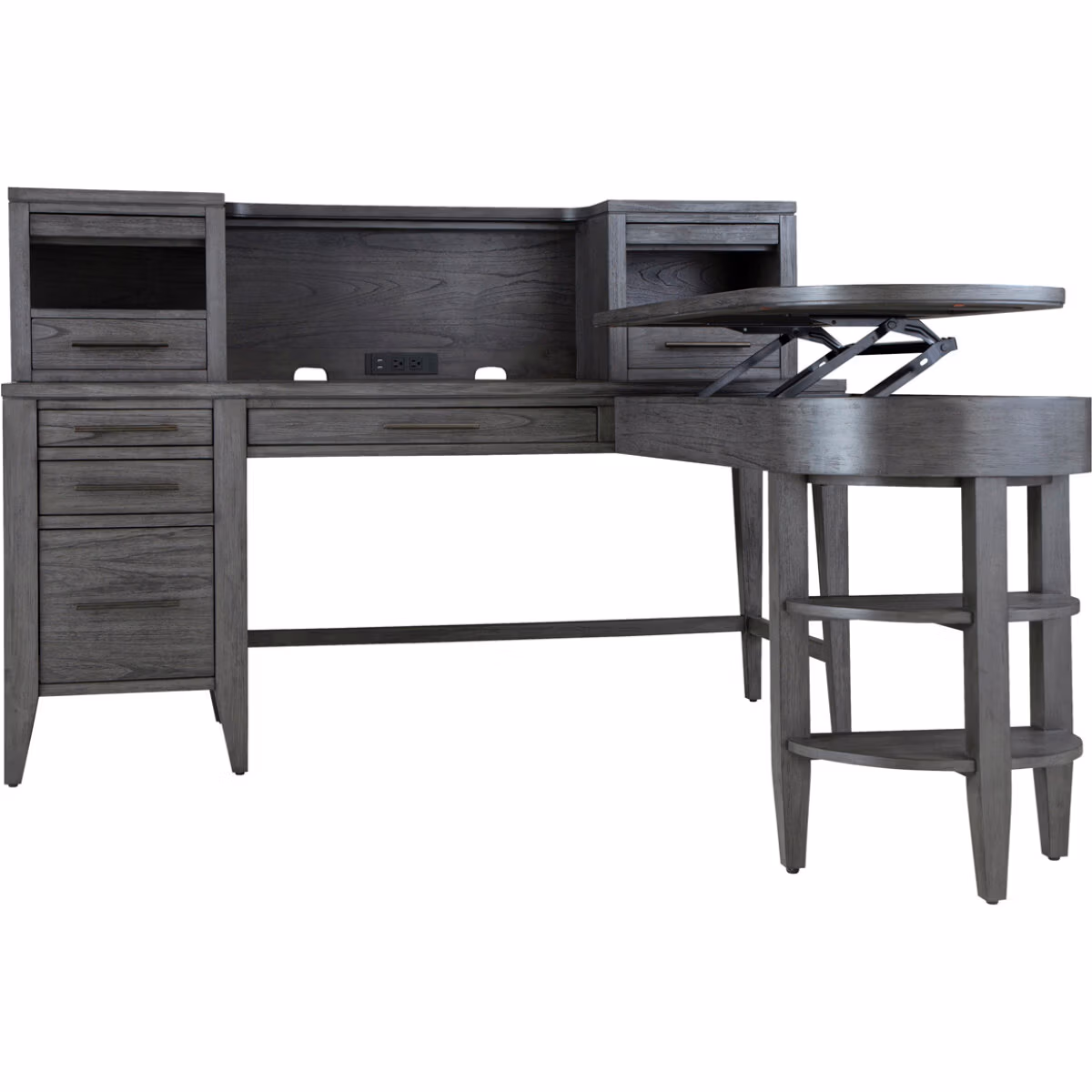 Preston Single Ped Hutch I597-307H - Image 9