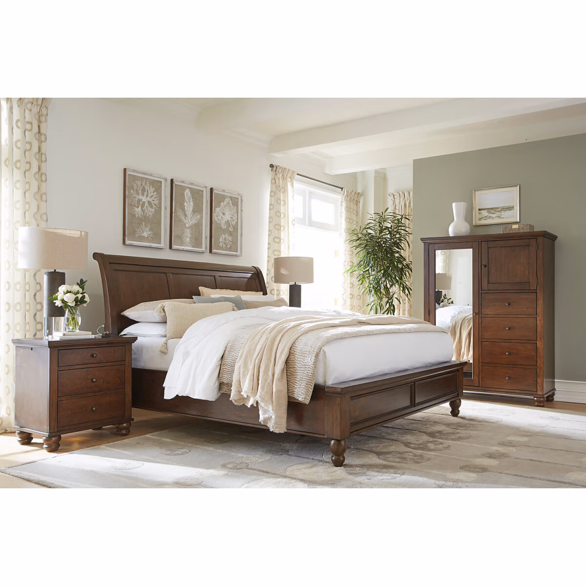 Cambridge Sleigh Bed ICB-400-CLC-KD-1 - Image 7