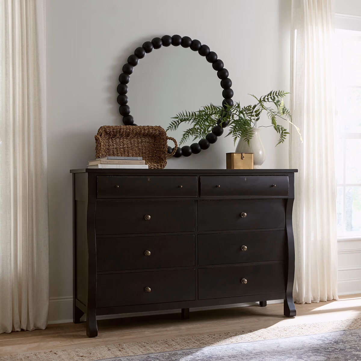 Caroline Bobbin Mirror I3210-464-BCK - Image 3