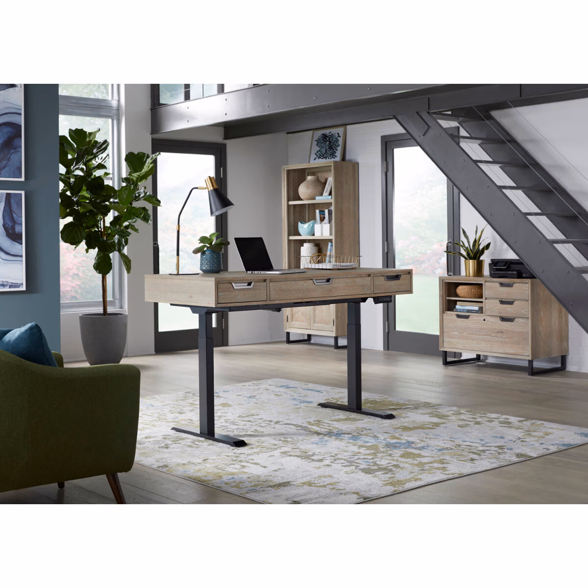 Harper Point Door Bookcase IHP-332-KHA - Image 4