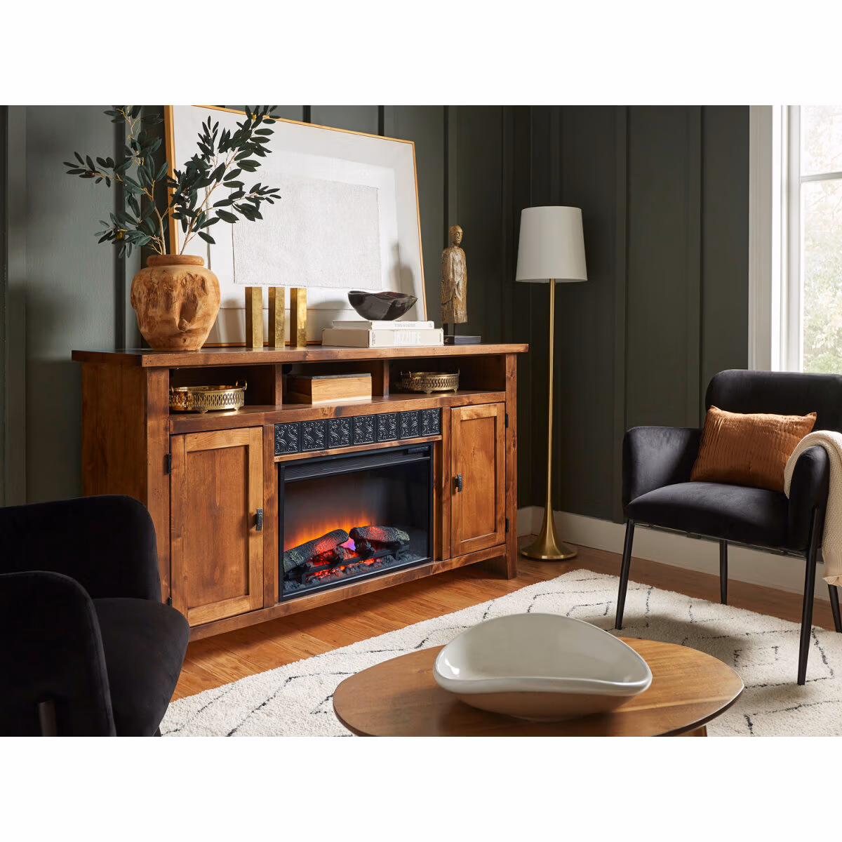 Alder Grove 63" Fireplace Console WDG1901-BDL - Image 3