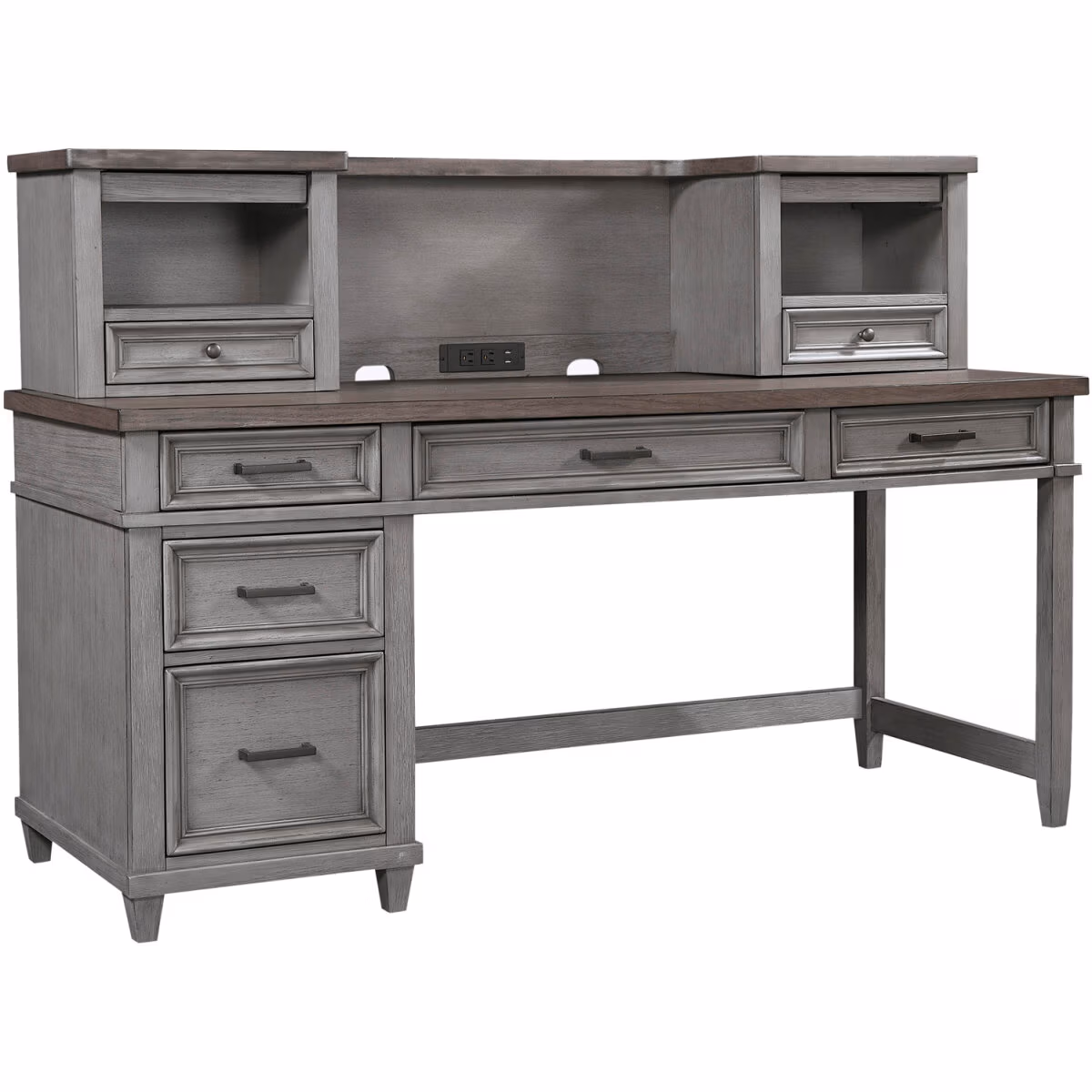 Caraway Single Ped Desk Hutch I248-307H-SLT-1 - Image 3