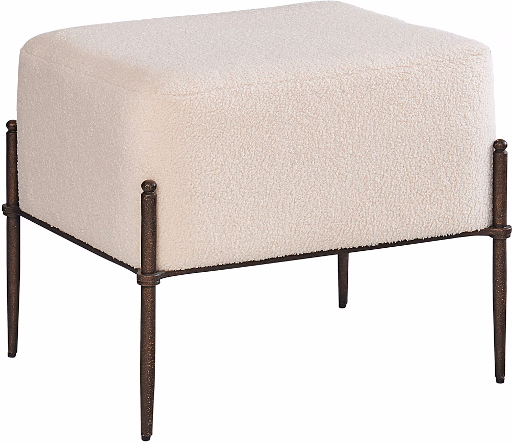 Caroline Shearling Natural Stool I3210-4691