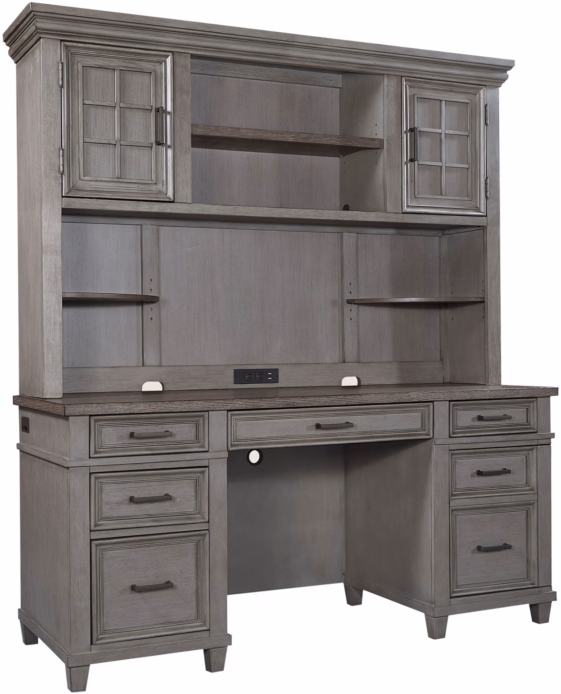 Caraway Credenza Hutch I248-317-SLT-1