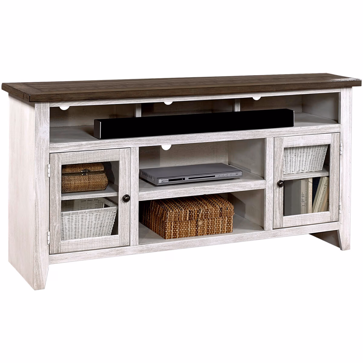 Eastport 65" Console W/ 2 Doors WME1065-DBK - Image 2
