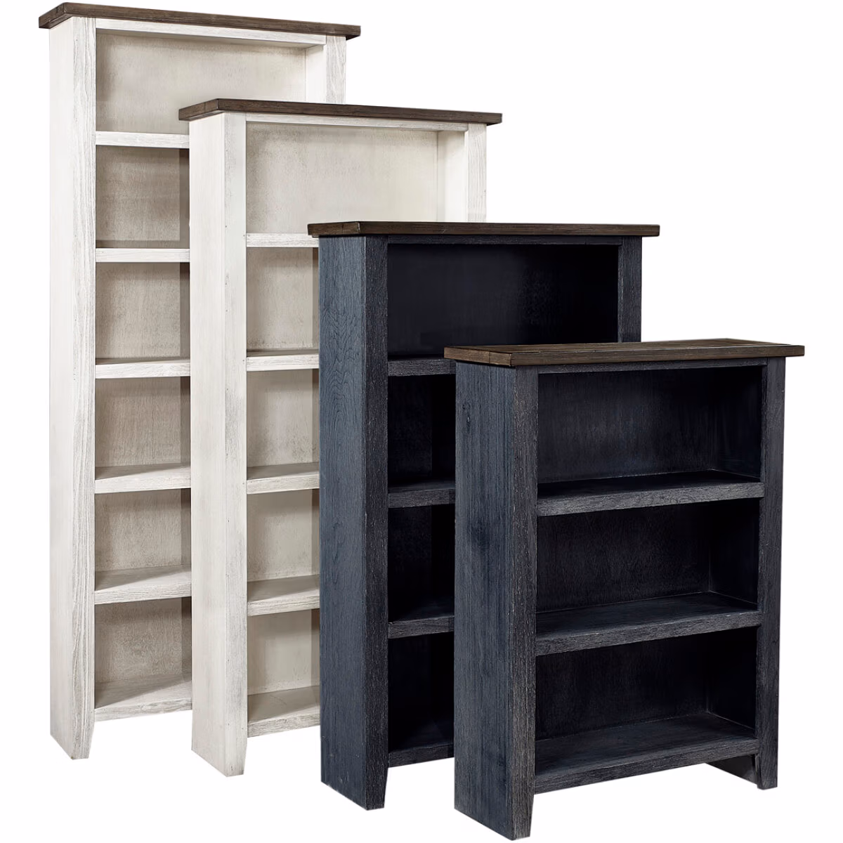 Eastport 48" Bookcase W/ 2 Fixed Shelves WME3448-DBK - Image 2