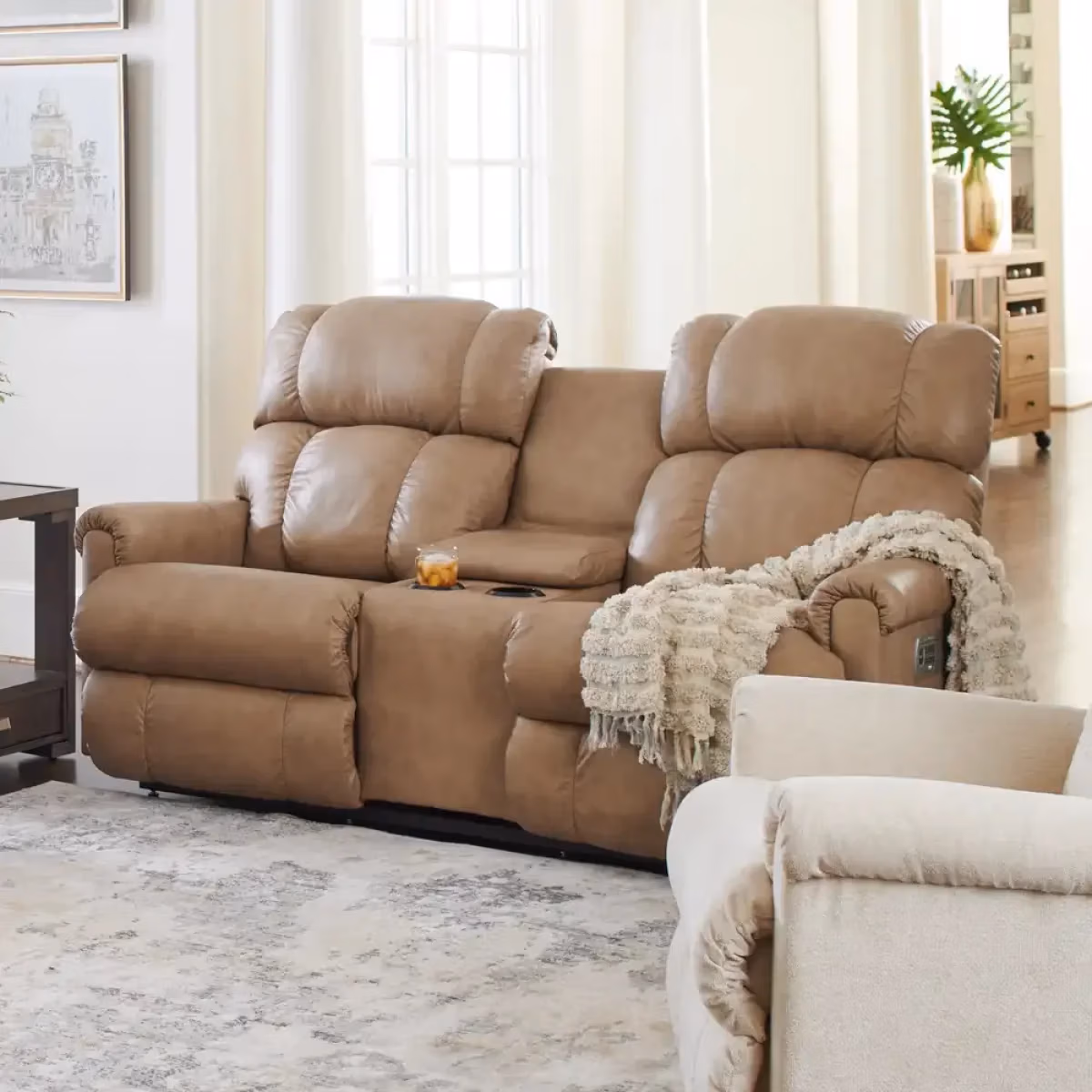Pinnacle Power Wall Reclining Loveseat w/ Console Headrest & Lumbar - X39512 - Image 3