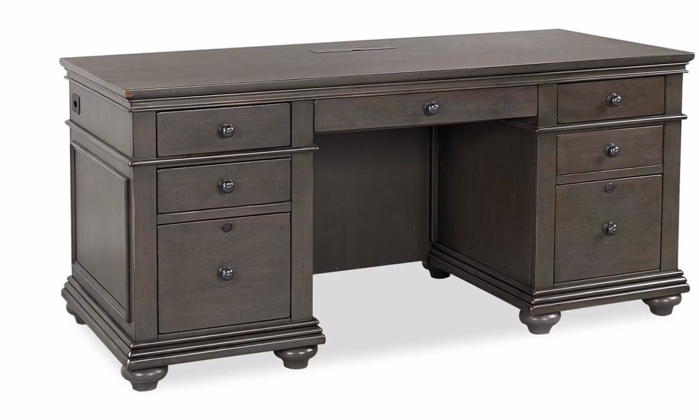 Oxford 66" Executive Desk I07-303-PEP