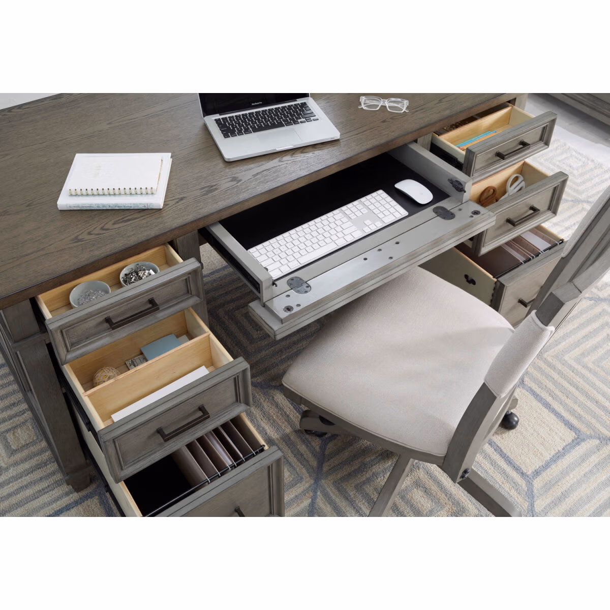 Caraway 66" Executive Desk I248-303-SLT-1 - Image 10