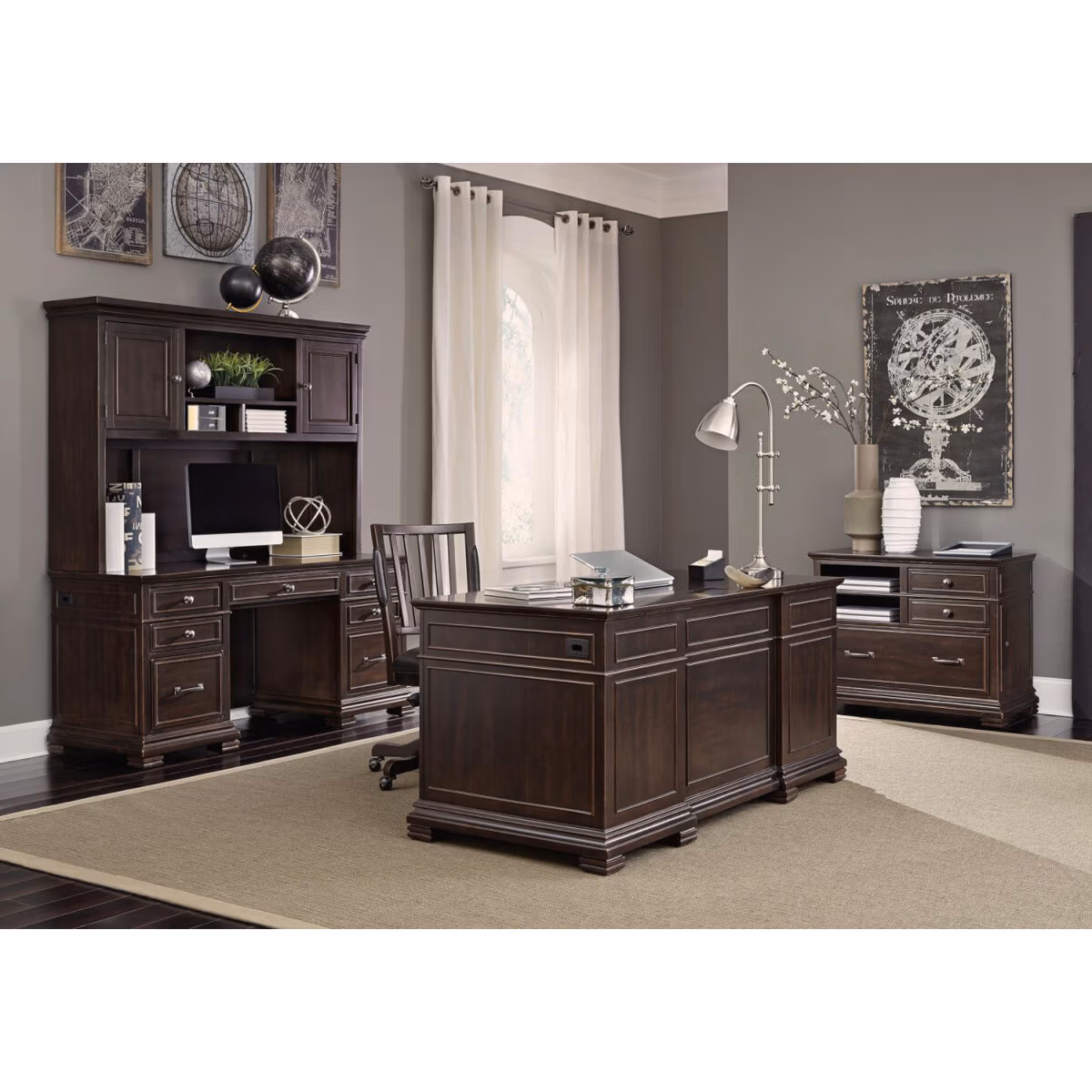 Weston 66" Executive Desk W/power - Image 4