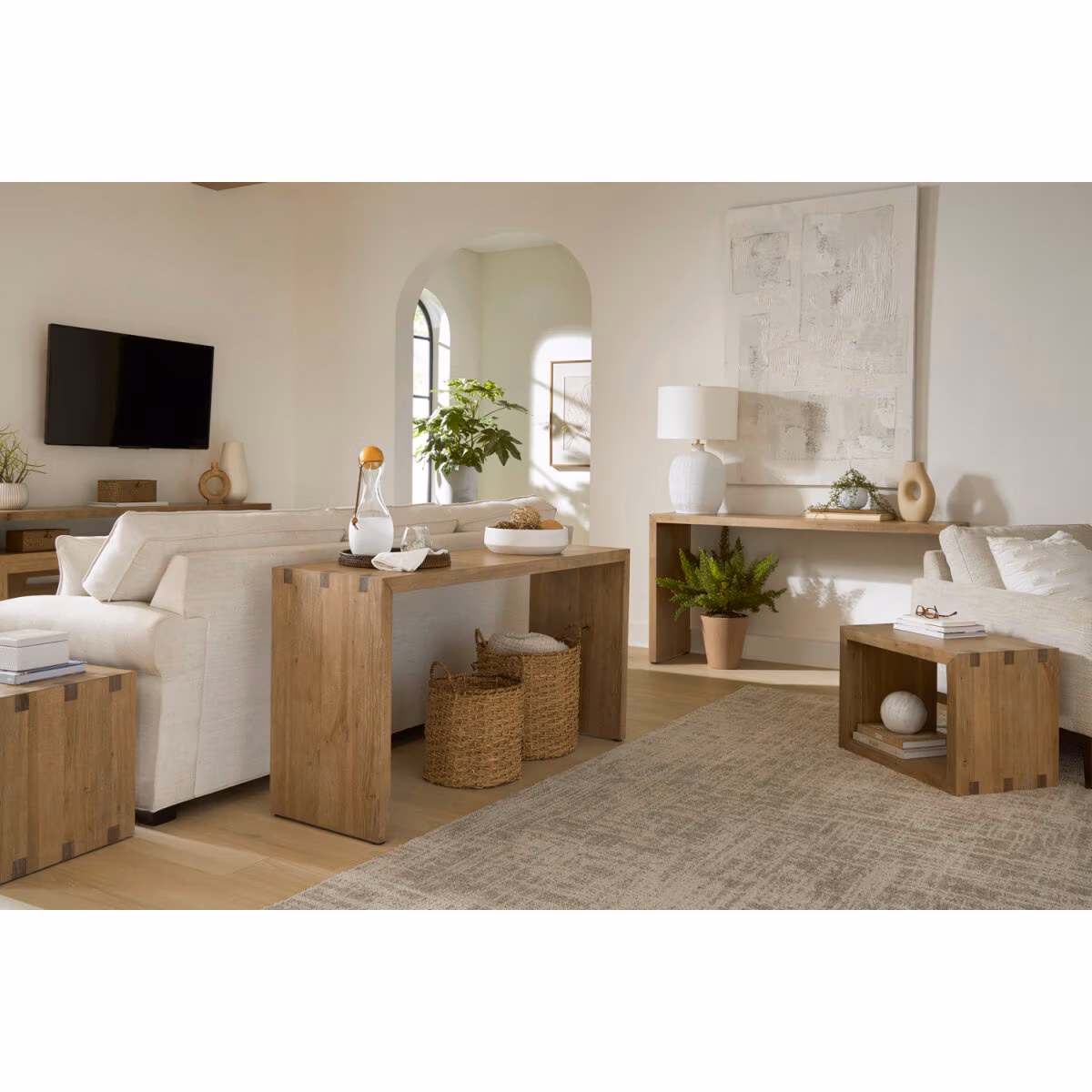 Lyndon Nesting Sofa Table W/ Stools I3342-9150-LIT - Image 7